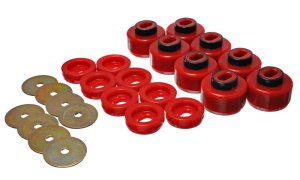 Chevrolet Silverado K2500 Body Mounts - Energy Suspension - Hyper-Flex Polyurethane - Red - `01-`06
